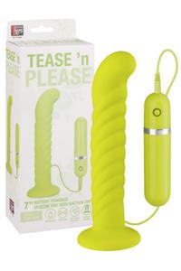 Tease n Please Dildo, Wibrator G-Spot Green - 2862525804