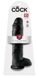 Dildo z jdrami King Cock 28 cm - 2862525854