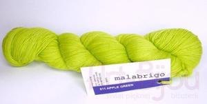 wczka Malabrigo Lace col. 011 Apple Green (farbowanie 27611) - 011 Apple Green - 2856504223