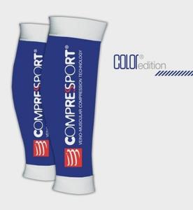 Opaski na ydki COMPRESSPORT R2 - kompresyjne - niebieski - 2833125808