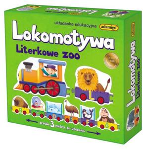 ADAMIGO UKADANKA EDUKACYJNA LOKOMOTYWA - LITERKOWE ZOO 7219 - 2861796237