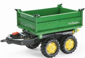 ROLLY TOYS PRZYCZEPA WYWROTKA DO TRAKTORA MEGA TRAILER ZIELONA 2 OSIE 122004 - 2876879572