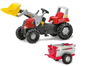 ROLLY TOYS TRAKTOR NA PEDAY Z YK I PRZYCZEP JUNIOR RT 3-8 LAT 811397 - 2861797061