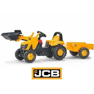 ROLLY TOYS TRAKTOR NA PEDAY KID JCB Z PRZYCZEP I YK 2,5-5 LAT 023837 - 2876879576