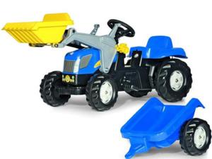 ROLLY TOYS TRAKTOR NA PEDAY Z YK I PRZYCZEP KID NEW HOLLAND 2-5 LAT 023929 - 2861797068