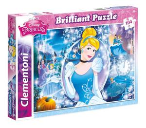 CLEMENTONI PUZZLE BRILLIANT 104el. DISNEY PRINCESS KOPCIUSZEK 20132 - 2861797157