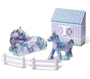 MELISSA & DOUG ZESTAW DO DECOUPAGE'U - KONIK I KUCYK 40107 - 2861798141