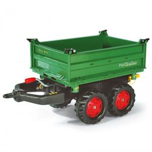 ROLLY TOYS PRZYCZEPA WYWROTKA DO TRAKTORA MEGA TRAILER ZIELONA 2 OSIE 122202 - 2861798856