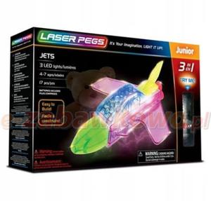 LASER PEGS WIECCE KLOCKI 3w1 JETS 3D BOX 31014 - 2861799229