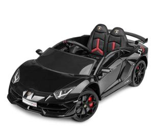 TOYZ SAMOCHD NA AKUMULATOR LAMBORGHINI AVENTADOR SVJ BLACK WIATA LED - 2873595655