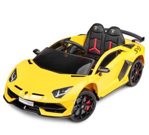 TOYZ SAMOCHD NA AKUMULATOR LAMBORGHINI AVENTADOR SVJ YELLOW WIATA LED - 2873595656