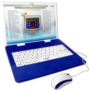 HH-POLAND LAPTOP EDUKACYJNY KOLOROWY WYWIETLACZ 53 PROGRAMY 82009-6 - 2865703649