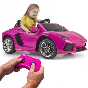 FEBER SAMOCHD NA AKUMULATOR 6V LAMBORGHINI AVENTADOR PINK 12394 - 2868842719