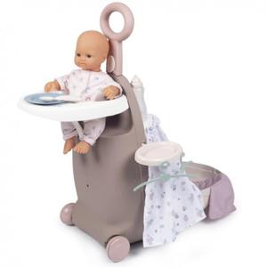 SMOBY BABY NURSE WIELOFUNKCYJNA WALIZKA OPIEKUNKI ӯECZKO KRZESEKO DLA LALKI 220374 - 2870233677