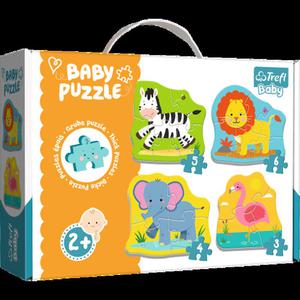 TREFL BABY PUZZLE ZWIERZTKA NA SAFARI 36073 - 2870707059