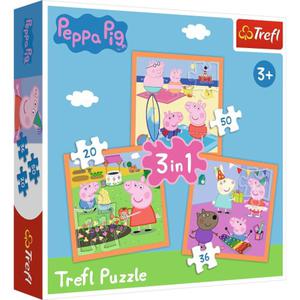 TREFL PUZZLE 3w1 POMYSOWA WINKA PEPPA 34852 - 2870707067