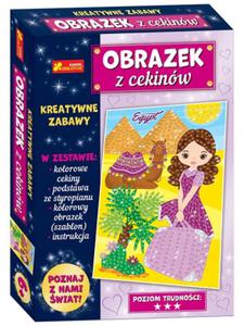 RANOK KREATYWNE ZABAWY OBRAZEK Z CEKINW PIRAMIDY EGIPT - 2873003600