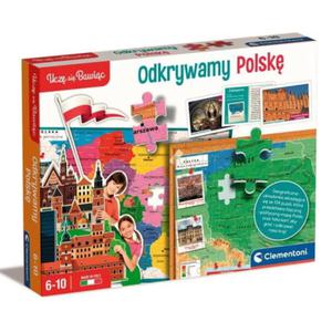 CLEMENTONI GRA EDUKACYJNA PUZZLE ODKRYWAMY POLSK 50776 - 2874749061