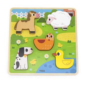 VIGA DREWNIANE PUZZLE FARMA 44662 - 2875201105