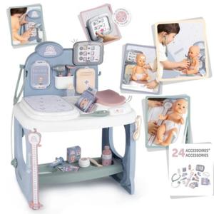 Smoby Baby Care Centrum Medyczne Opieki dla Lalek z Elektronicznym Tabletem + 24 akc. - 2876588912