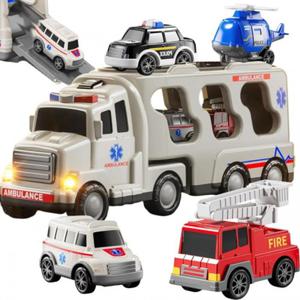 WOOPIE Laweta Drogowa zestaw 5 Aut - Ambulans - 2880608162