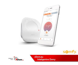 Somfy 1870774 TERMOSTAT PRZEWODOWY STEROWANY PRZEZ INTERNET SMARTFONEM - 2859656614