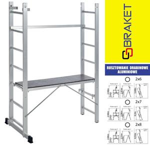 RUSZTOWANIE ALUMINIOWE DRABINOWE ECO 2X8 - 2868019903