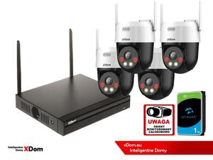 Zestaw monitoringu IP Dahua Bezprzewodowa 4 kamery 5MPx P5AE-PV i rejestrator z 1TB - 2882095832