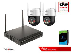 Zestaw monitoringu IP Dahua Bezprzewodowa 2 kamery 5MPx P5AE-PV i rejestrator z 1TB - 2882095834