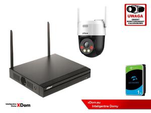 Zestaw monitoringu IP Dahua Bezprzewodowa kamera 5MPx P5AE-PV i rejestrator z 1TB - 2882095835