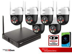 Zestaw monitoringu IP Dahua Bezprzewodowa 6 kamer 5MPx P5AE-PV i rejestrator z 1TB - 2882148589