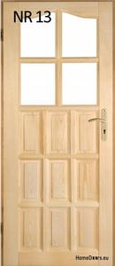 Drzwi wewntrzne sosnowe drewniane nr 13 60/70/80/90 - 2867529779