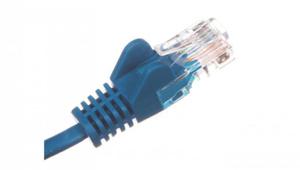 Kabel krosowy patchcord U/UTP kat.5e CCA niebieski 1m 68340 - 2859707880