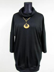 Tunika Agatha dresowa - sweter w stylu oversize - 2832102525