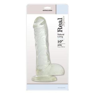 Dildo-FALLO JELLY REAL RAPTURE CLEAR 10""""""""""""""" - 2875973793