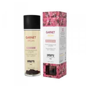 GARNET ARGAN Organic Massage Oil with stones 100ml - 2878373620