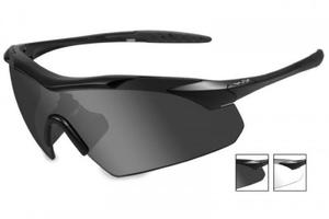 Wiley X - Okulary Vapor Grey/Clear - Black Frame - 2874759846