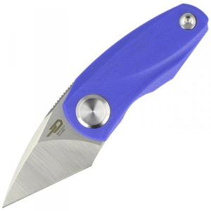 N Bestech Tulip Blue G10, Satin / Stonewash 14C28N by Ostap Hel (BG38D) - 2873476588