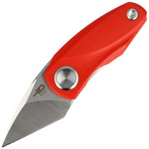 N Bestech Tulip Red G10, Satin / Stonewash 14C28N by Ostap Hel (BG38B) - 2877007990