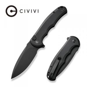 N skadany Civivi Button Lock Praxis Black Aluminium, Black Stonewashed Nitro-V (C18026E-1) - 2878837157