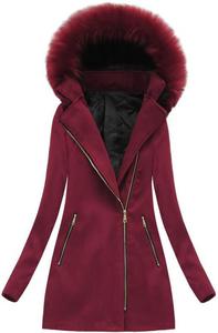 DUGA BLUZA PARKA Z KAPTUREM D03018 SZARY - Szary