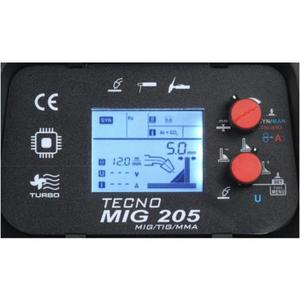 PӣAUTOMAT SPAWALNICZY TECNOMIG 205 LCD MIG/TIG/MMA SYNERGIC - 2878474669