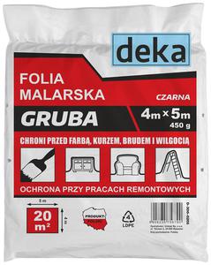 FOLIA MALARSKA GRUBA CZARNA 4*5M 450G - 2878475651