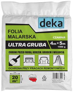 FOLIA MALARSKA ULTRA GRUBA CZARNA 4*5M 1500G - 2878475654