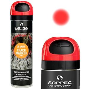 SOPPEC SPRAY GEODEZYJNY TRACK MARKER CZERWONY 500ML - 2878486929