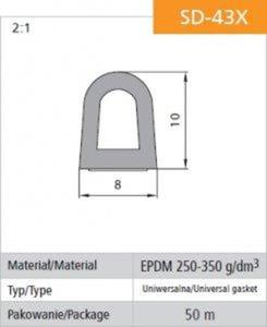 USZCZELKA SAMOPRZYLEPNA CZARNA DGP 8*10 MB - 2878494406