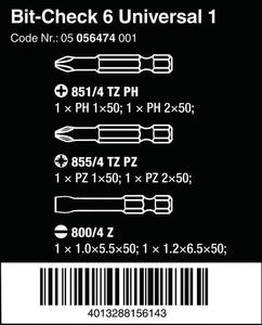 ZESTAW BIT-CHECK 6 UNIVERSAL 2, 6CZ. - 2878494850