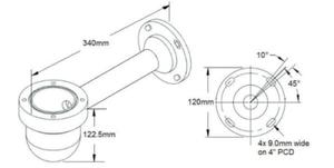 Uchwyt montaowy cienny MIC-WMB-WD Bosch - 2822954624