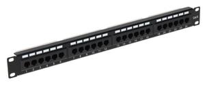 Patch panel RACK 19" 1U RJ45 kat.6 PP-24/RJ/6 - 2822954764