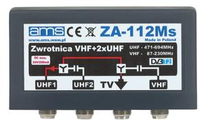 Zwrotnica antenowa ZA-112Ms FM+VHFIII/UHF/UHF/75 - 2844707152